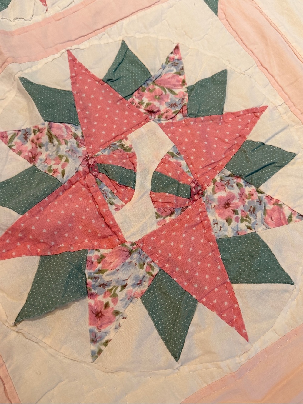 Handmade Star Patchwork Quilt - Picture 4 of 8